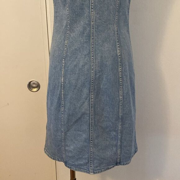 Lee Sleeveless Light Denim Mini Dress Size XS - Picture 9 of 14